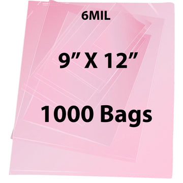 Pink Anti Static Bags 6 Mil 9" X 12" 1000 Bags